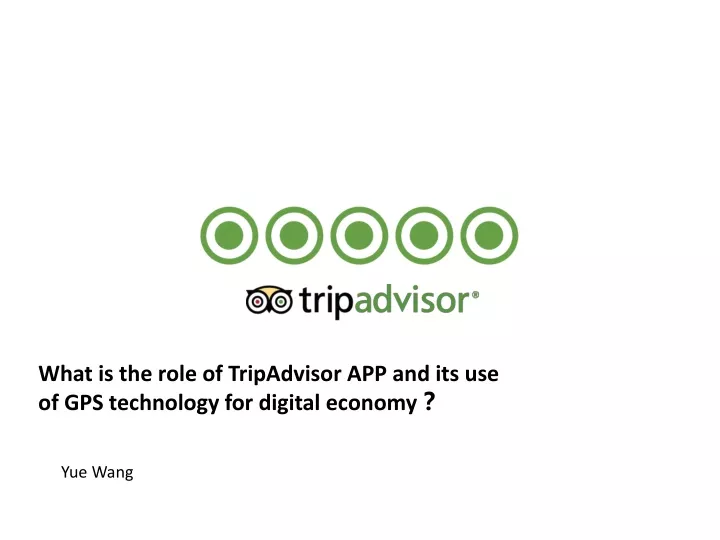 what is the role of tripadvisor