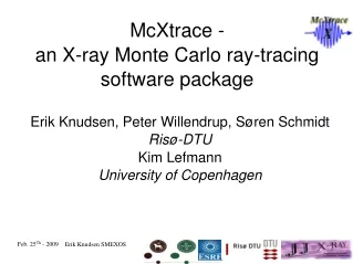 McXtrace -  an X-ray Monte Carlo ray-tracing software package