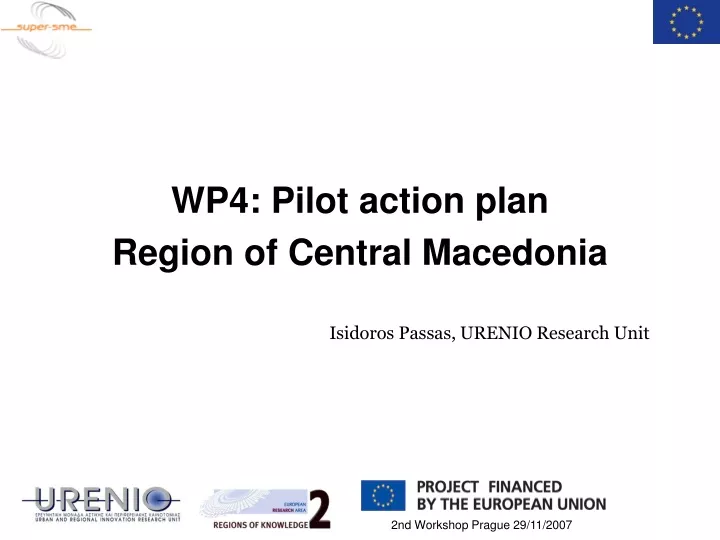 wp4 pilot action plan region of central macedonia