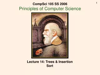 Lecture 14: Trees &amp; Insertion Sort