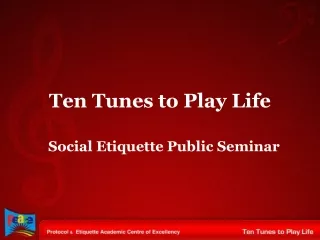 Ten Tunes to Play Life