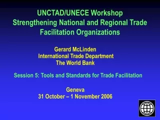 UNCTAD/UNECE Workshop Strengthening National and Regional Trade Facilitation Organizations
