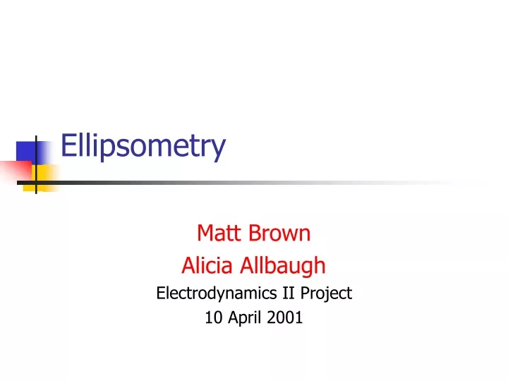 ellipsometry