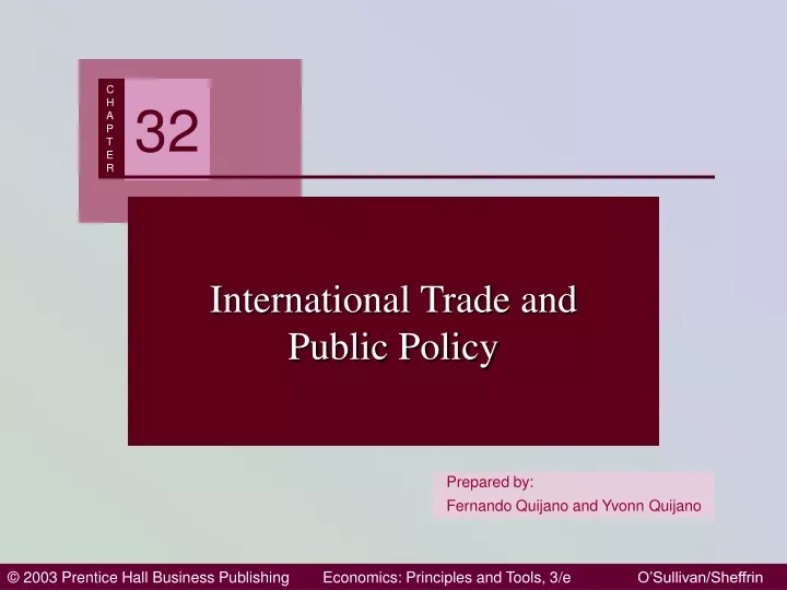 international trade and public policy