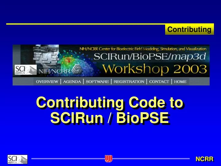 contributing code to scirun biopse