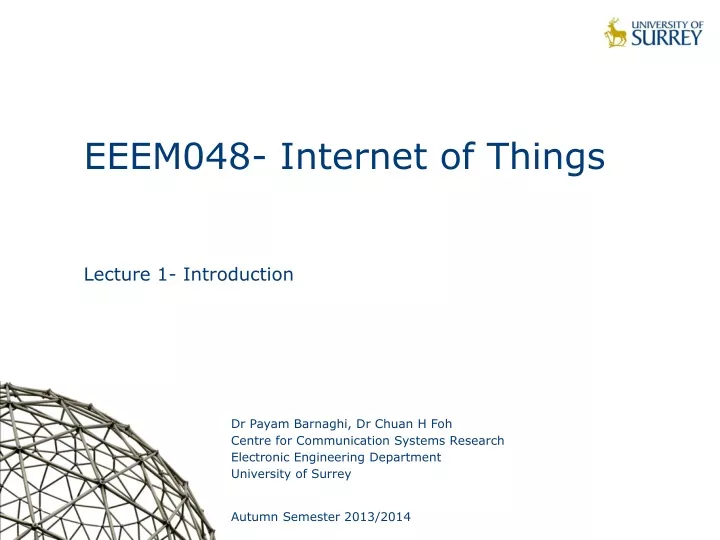 eeem048 internet of things lecture 1 introduction