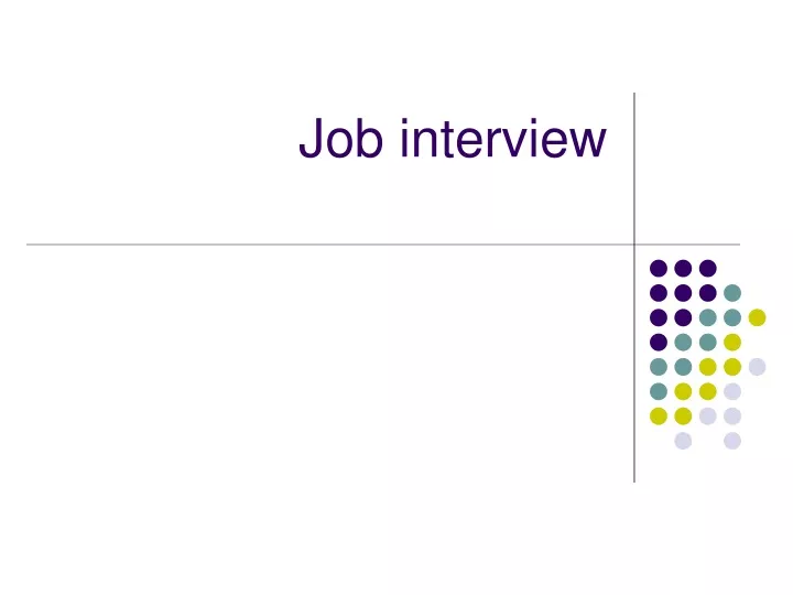 job interview