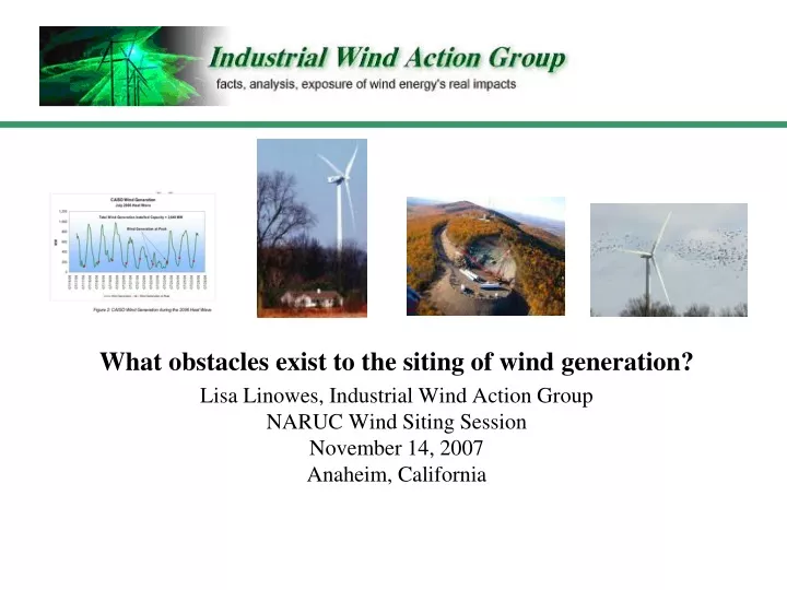 what obstacles exist to the siting of wind