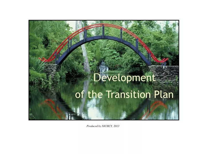 d evelopment of the transition plan