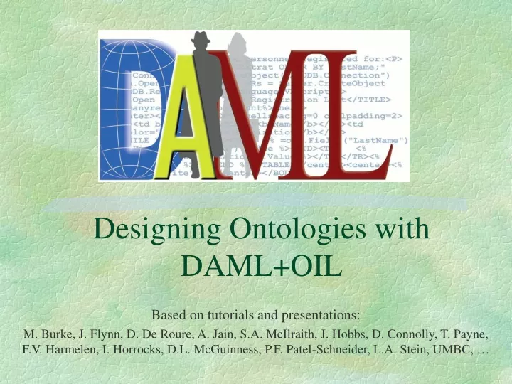 designing ontologies with daml oil