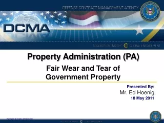 Property Administration (PA)