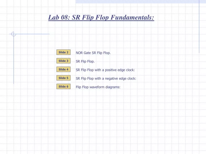 lab 08 sr flip flop fundamentals