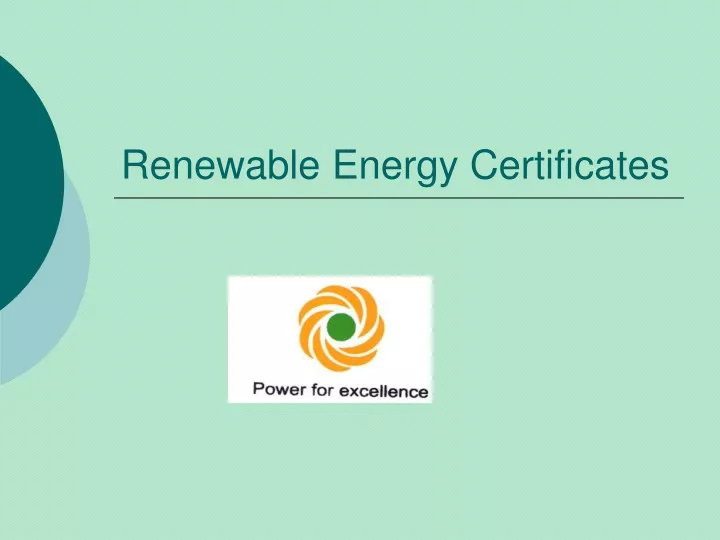 renewable energy certificates