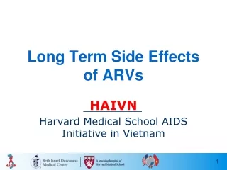 Long Term Side Effects of ARVs