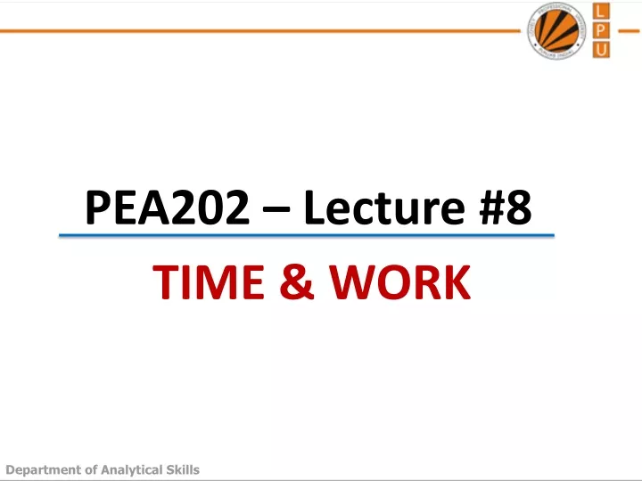 pea202 lecture 8