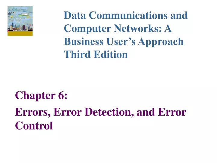 chapter 6 errors error detection and error control