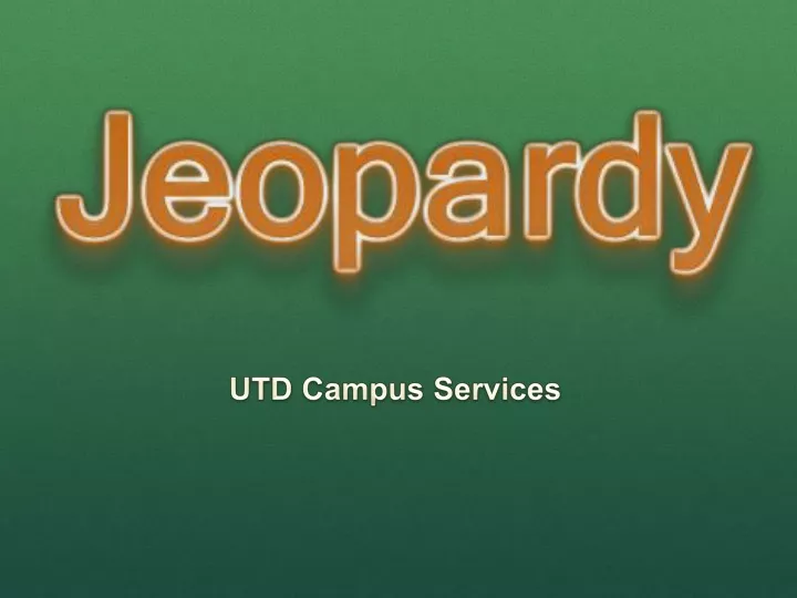 utd campus services