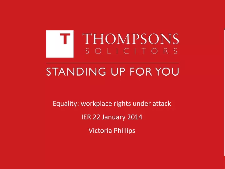 equality workplace rights under attack