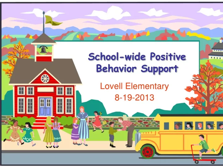 school wide positive behavior support