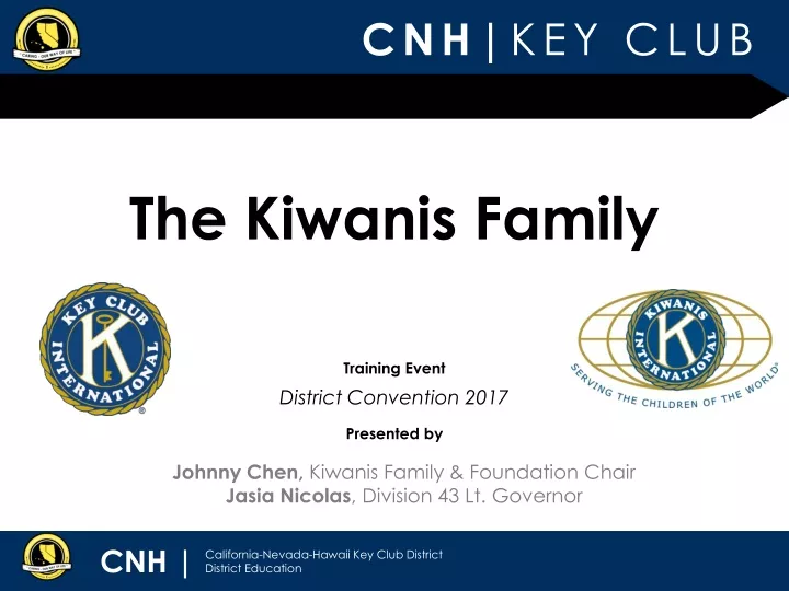 the kiwanis family