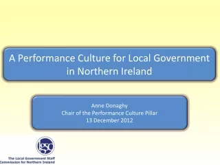 A Performance Culture for Local Government in Northern Ireland