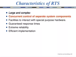 Characteristics of RTS