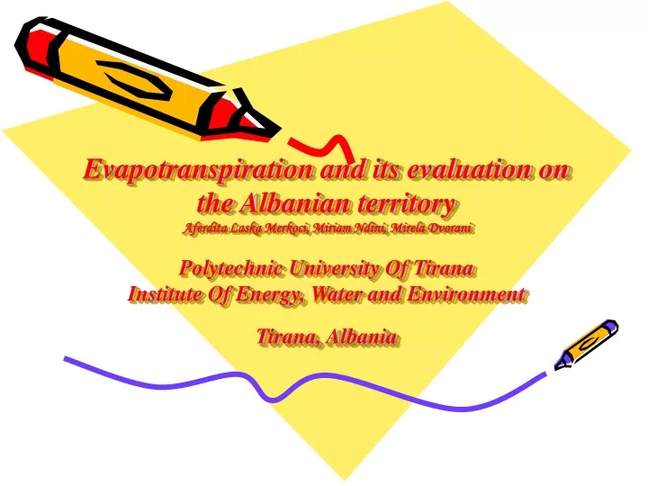 evapotranspiration and its evaluation