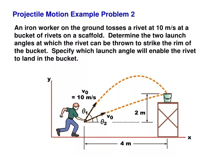 projectile motion example problem 2
