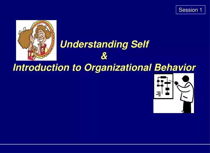 understanding self introduction to organizational behavior