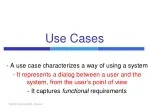 Exploring Use Cases for Functional Requirements in System Development - slide 1