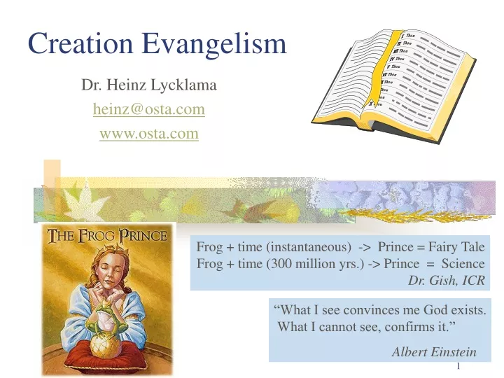 creation evangelism