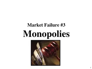 Market Failure #3 Monopolies