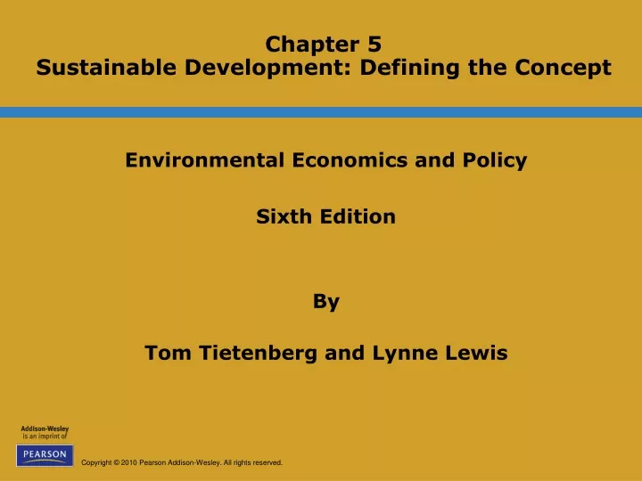 chapter 5 sustainable development defining the concept