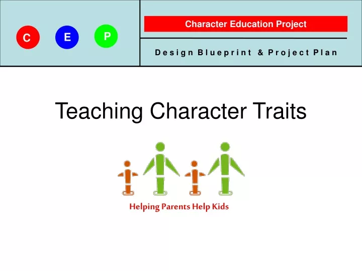 teaching character traits