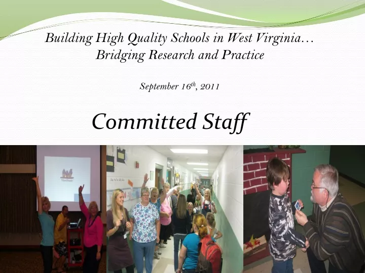 building high quality schools in west virginia