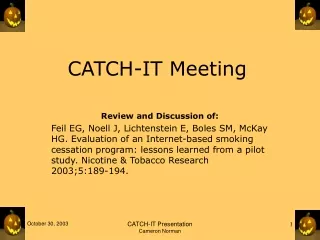 CATCH-IT Meeting