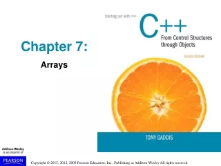 Chapter 7: Arrays