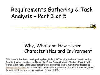 Requirements Gathering &amp; Task Analysis – Part 3 of 5