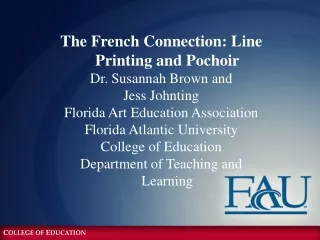 The French Connection: Line Printing and Pochoir Dr. Susannah Brown and  Jess Johnting