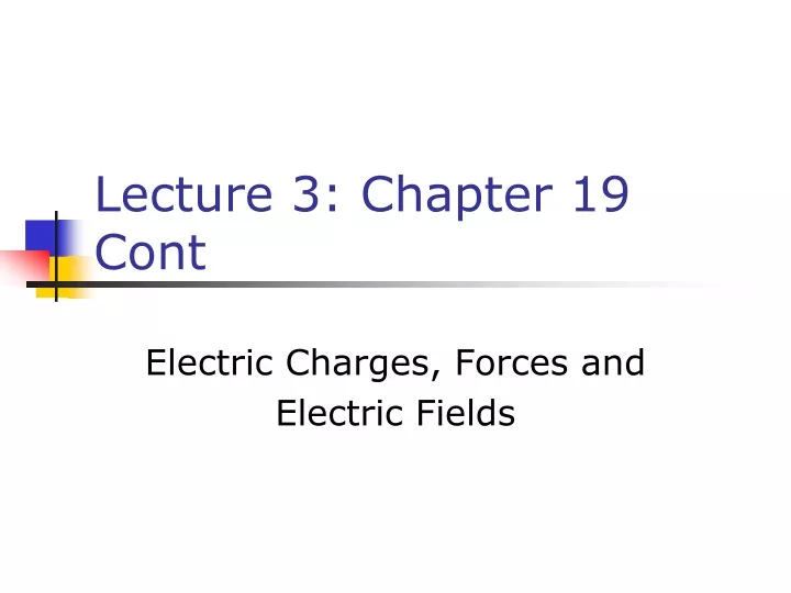 lecture 3 chapter 19 cont
