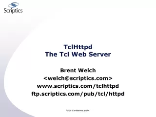 TclHttpd The Tcl Web Server