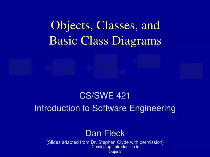 objects classes and basic class diagrams