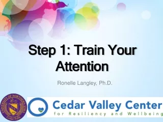 Step 1: Train Your Attention