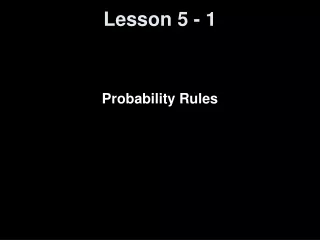 Lesson 5 - 1