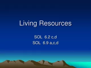 Living Resources