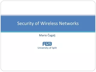 Security of Wireless Networks