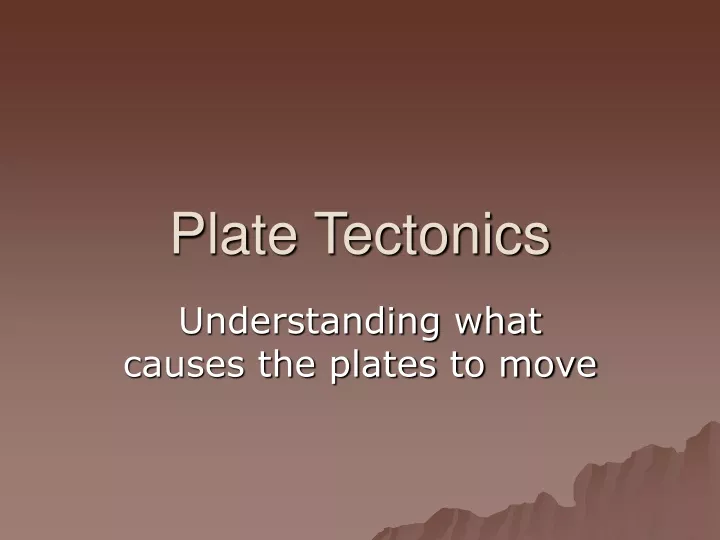 plate tectonics