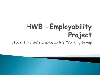 HWB -Employability Project