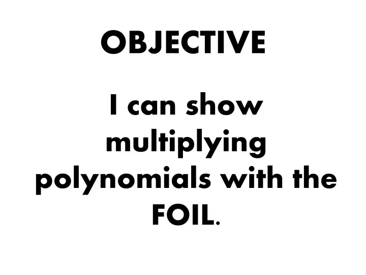 objective