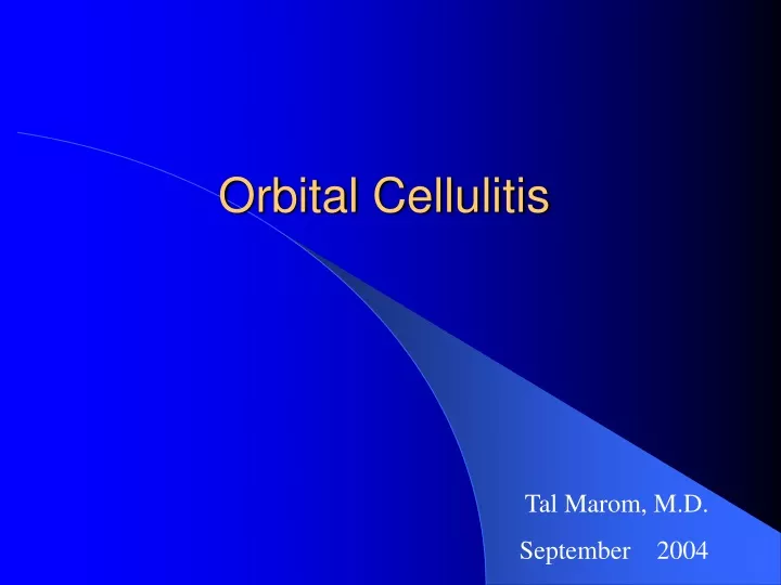 orbital cellulitis